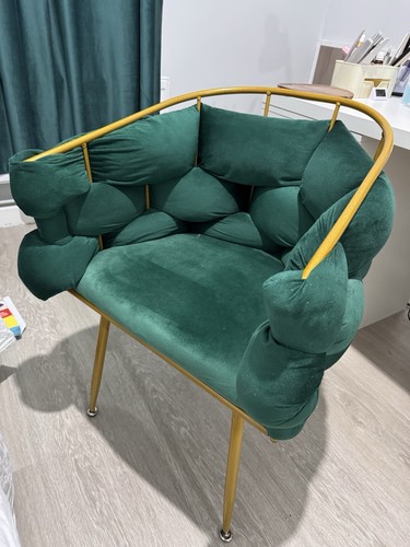 Modern emerald green chair - green,