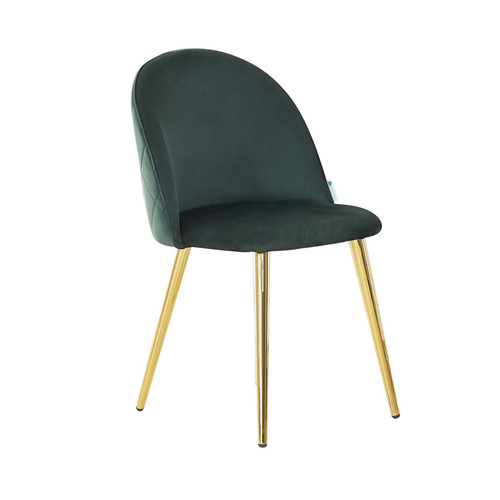 Green modern velvet dining - modern,