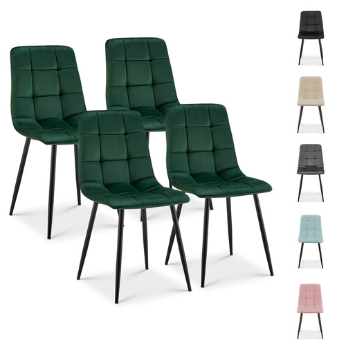 Velvet dining chair padded - velvet,