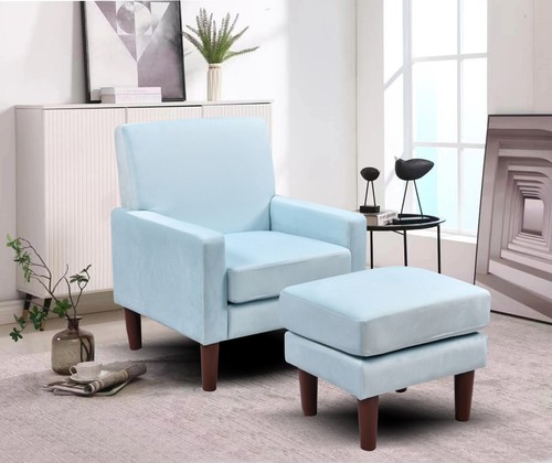 Plush velvet chair with - plush,