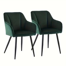 Set of 2 Dining Chair Velvet