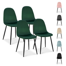 Velvet Dining Chair Plain Seat