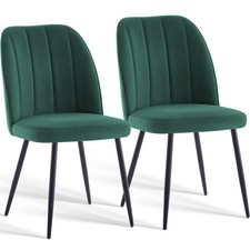 2/4X Dining Chairs Padded Seat