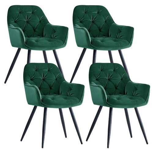 Velvet dining chairs padded - dining,