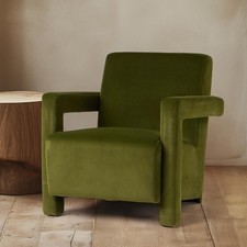 Kansas Armchair Green Velvet