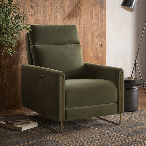 Olive green velvet electric - olive,